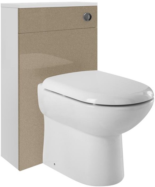 Example image of Ultra Design 600mm Vanity Unit Suite With BTW Unit, Pan & Seat (Caramel).