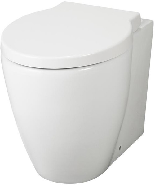 Larger image of Hudson Reed Ceramics Back to Wall Toilet Pan & Seat (BTW).