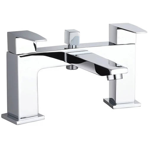 Larger image of Hudson Reed Camber Designer Bath Shower Mixer Tap With Kit (Chrome).
