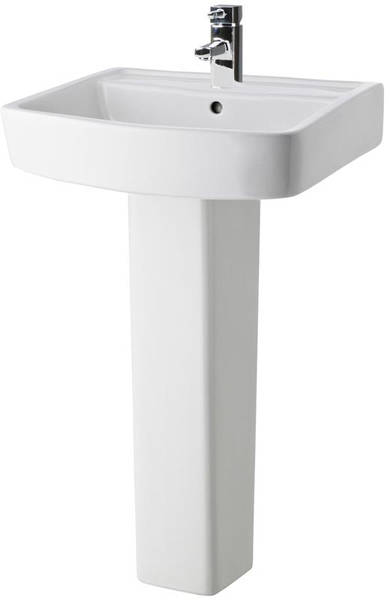 Larger image of Premier Ambrose 520mm Basin & Full Pedestal.