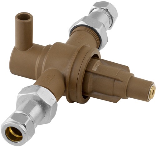 Larger image of Thermostatic TMV3 Thermostatic Basin, Shower Blending Valve (15mm).