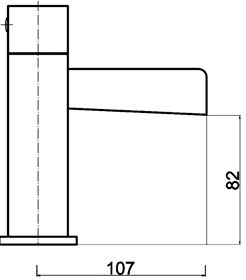 Technical image of Ultra Channel Waterfall Basin & Bath Shower Mixer Tap Set (Free Shower Kit).