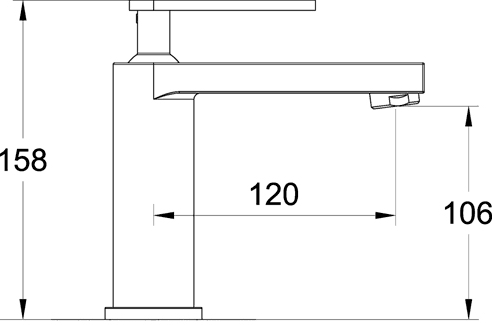 Technical image of Ultra Charm Basin Mixer & Bath Filler Tap Set (Chrome).