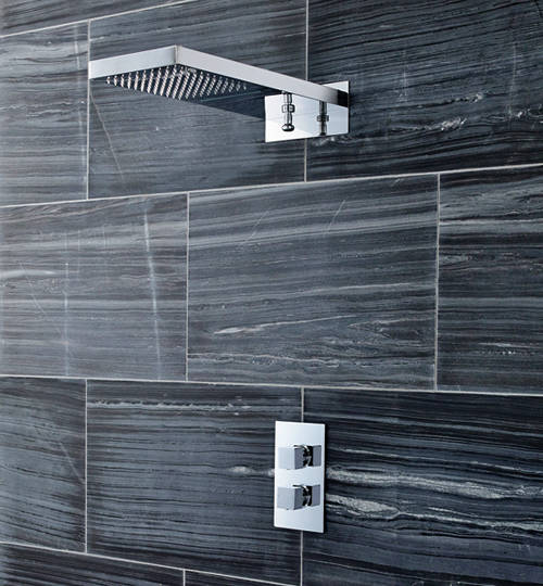 Larger image of Ultra Volt Volt Thermostatic Shower Valve With Waterfall Shower Head