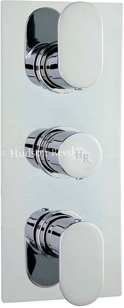 Larger image of Hudson Reed Cloud 9 Triple Concealed Thermostatic Shower Valve.