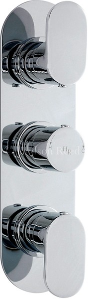 Larger image of Hudson Reed Cloud 9 Triple Concealed Thermostatic Shower Valve.