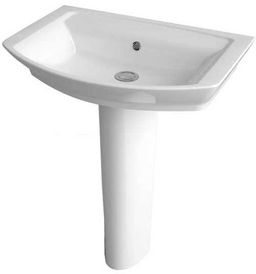 Larger image of Hudson Reed Maya Basin & Full Pedestal (1 Tap Hole, 650mm).