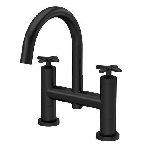 Nuie Black Aztec Bath Filler Tap (Matt ). Size 1