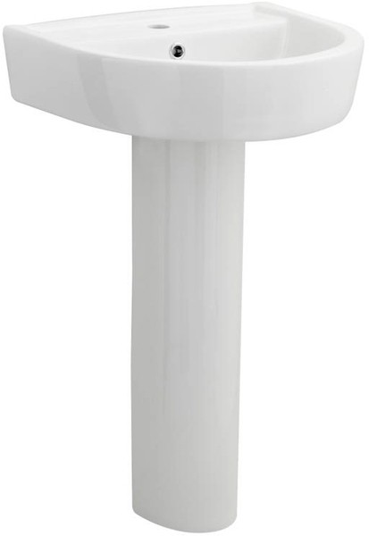 Larger image of Ultra Orb Basin & Full Pedestal (1 Tap Hole, 520mm).