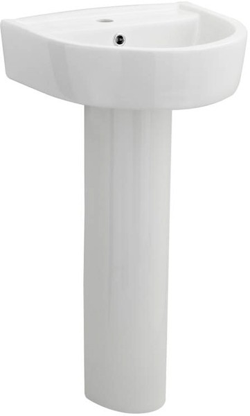 Larger image of Ultra Orb Basin & Full Pedestal (1 Tap Hole, 420mm).