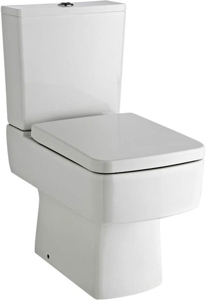 Larger image of Ultra Mercury Short Projection Toilet Pan With Cistern, Push Flush & Seat.