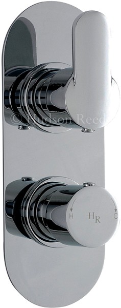 Larger image of Hudson Reed Dias 3/4" Twin Thermostatic Shower Valve With Diverter.