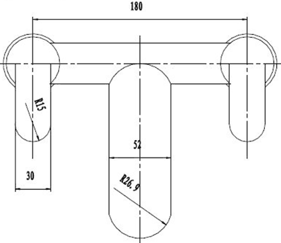 Technical image of Hudson Reed Dias Basin Mixer & Bath Filler Tap Set (Chrome).