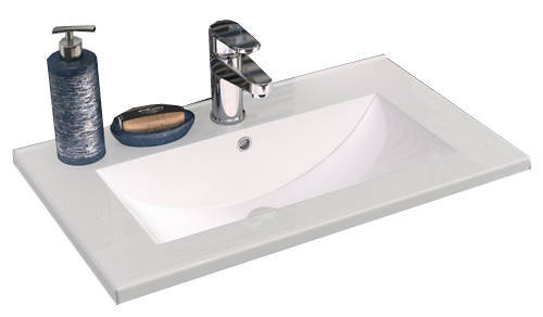 Example image of Premier Shipton 600mm Wall Hung Vanity Unit & Basin Type 2 (Driftwood).