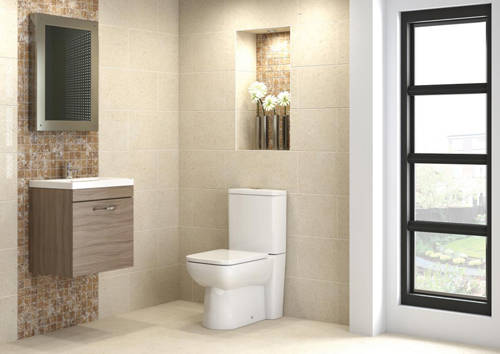 Example image of Premier Shipton 600mm Wall Hung Vanity Unit & Basin Type 2 (Driftwood).