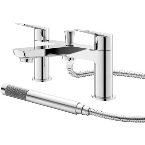 Hudson Reed Hr Drift Bath Shower Mixer Tap With Kit (Chrome).