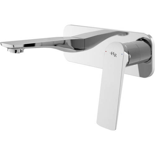 Hudson Reed Hr Drift Wall Mounted Basin Mixer Tap With Lever Handle (Chrome).
