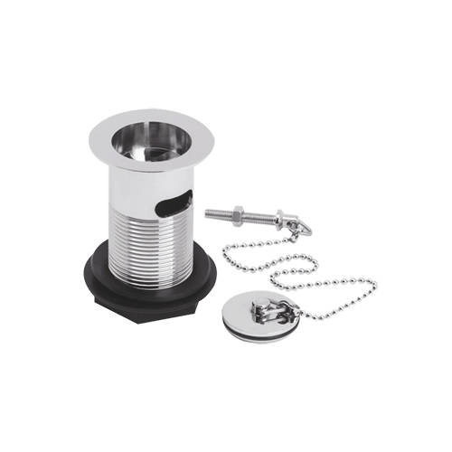 Ultra Wastes Basin Waste With Plug & Ball Chain (Chrome).
