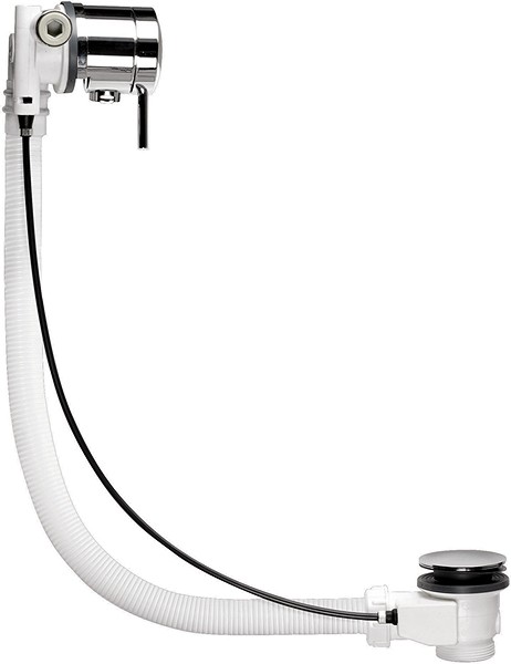 Hudson Reed Wastes Freeflow Bath Filler With Pop Up Waste And Overflow (Chrome)