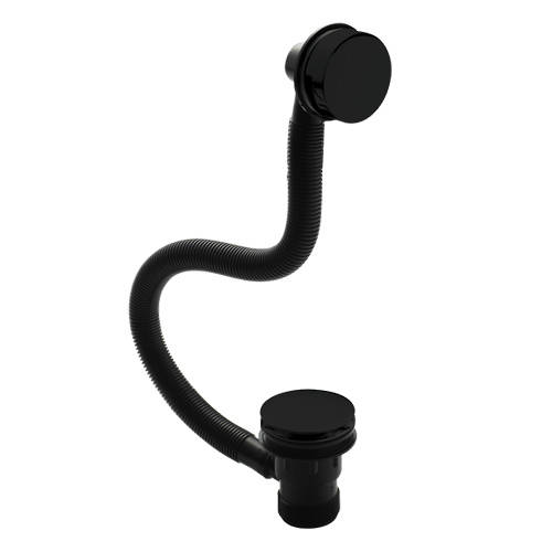 Nuie Black Deva Wastes Click Clack Bath Waste (Black).