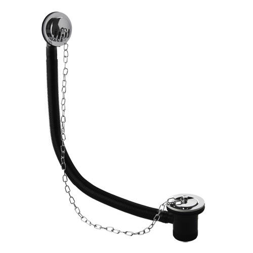 Nuie Gold Deva Wastes Classic Concealed Bath Waste (Chrome).