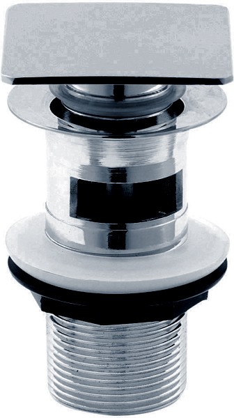 Hudson Reed Wastes Square Push Button Basin Waste (Slotted).