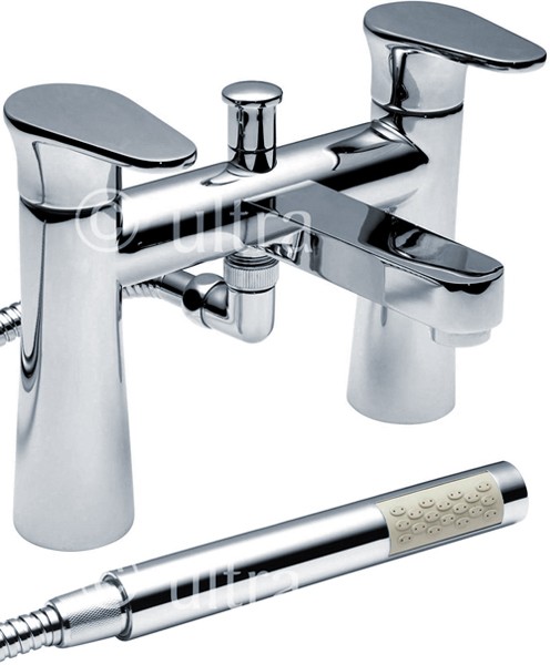 Larger image of Ultra Entity Bath Shower Mixer Tap With Shower Kit (Chrome).