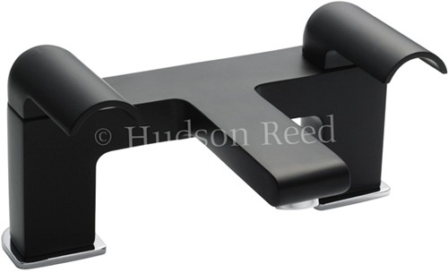 Larger image of Hudson Reed Epic Bath Filler Tap (Black & Chrome).