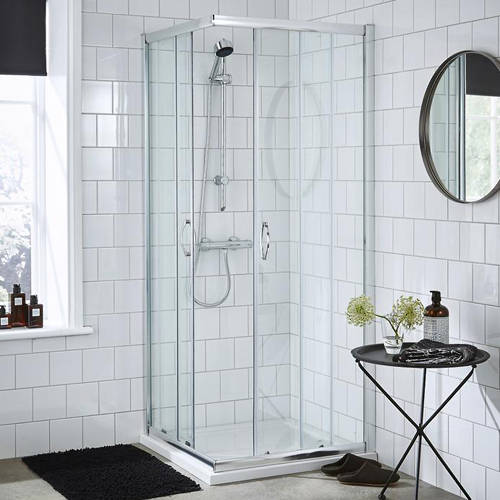 Nuie Enclosures Corner Entry Shower Enclosure (760X760mm).