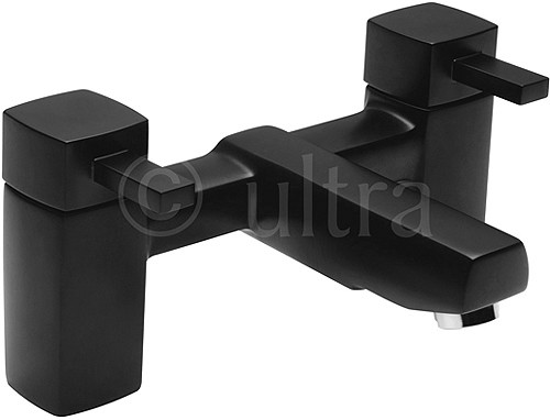 Larger image of Ultra Muse Black Bath Filler Tap (Black).