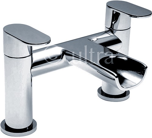Larger image of Ultra Flume Waterfall Bath Filler Tap (Chrome).