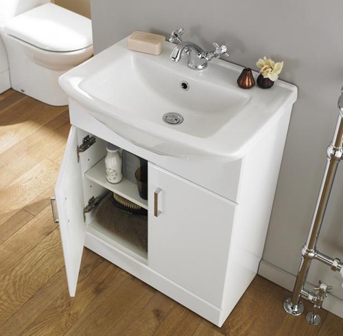Example image of Ultra Furniture Madison Furniture Pack With Basin, Pan & Seat (White).