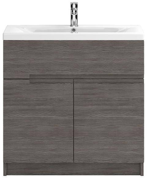 Larger image of HR Urban Floor Standing 800mm Vanity Unit & Basin Type 1 (Grey Avola).
