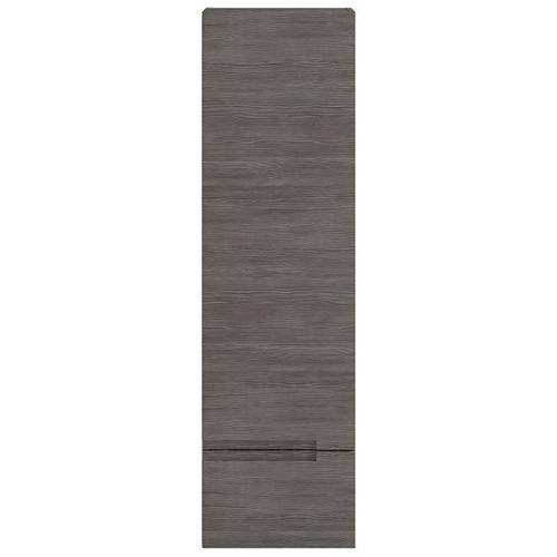 Larger image of HR Urban Wall Hung Tall Storage Unit With Drawer and Shelves (Grey Avola).