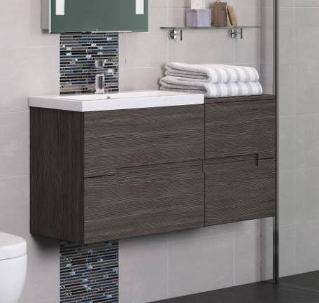 Example image of HR Urban Side Cabinet With Drawers (Grey Avola).