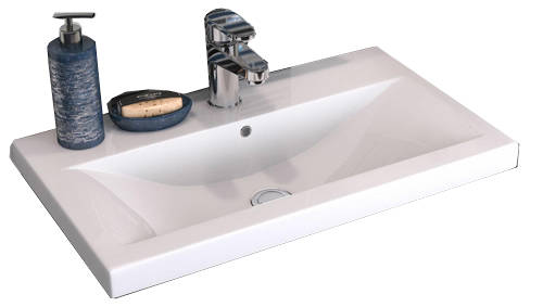 Example image of HR Urban Wall Hung 500mm Vanity Unit & Basin Type 1 (Cashmere).