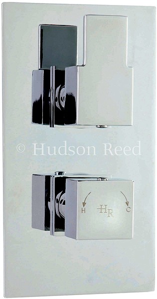 Larger image of Hudson Reed Genna 3/4" Twin Thermostatic Shower Valve With Diverter.