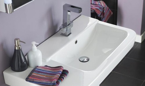 Example image of Hudson Reed Ceramics 4 Piece Wall Hung Bathroom Suite With Toilet & Basin.