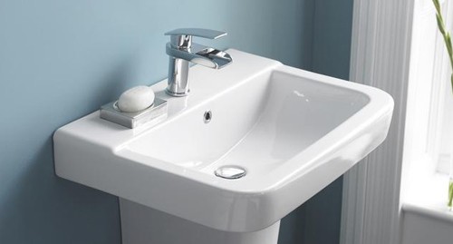 Example image of Hudson Reed Ceramics 4 Piece Bathroom Suite With Toilet & Basin & Pedistel.