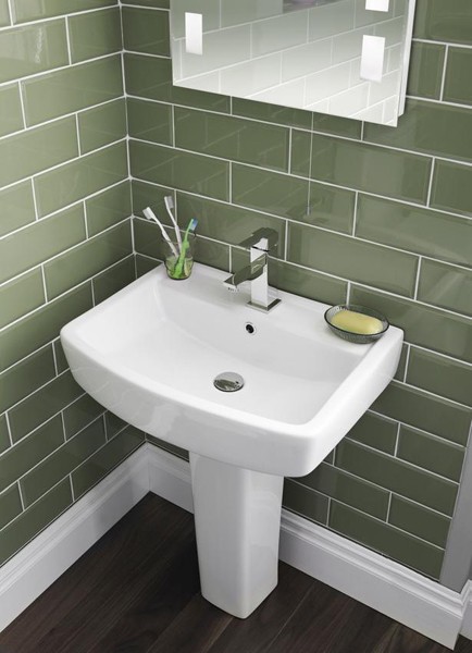 Example image of Hudson Reed Ceramics 4 Piece Bathroom Suite With Toilet & Basin & Pedistel.