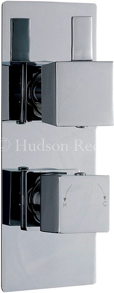 Larger image of Hudson Reed Harmony Twin Concealed Thermostatic Shower Valve.