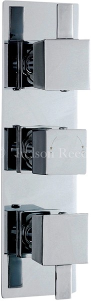 Larger image of Hudson Reed Harmony Triple Concealed Thermostatic Shower Valve.