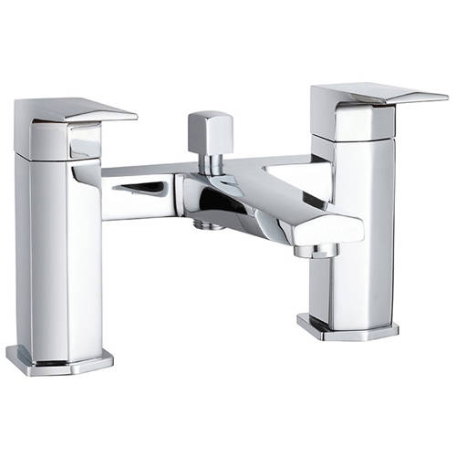 Nuie Bath Shower Mixer - Chrome, Silver - Brass & ABS - Ceramic Disc Technology - 5 Year Guarantee - Image 2