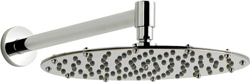 Larger image of Component Round Shower Head With Wall Mounting Arm.  200mm.