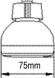 Technical image of Component 3 Function Shower Head.