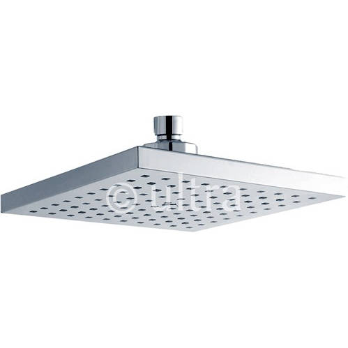 Nuie Component Square Shower Head (Chrome). 200X200mm.