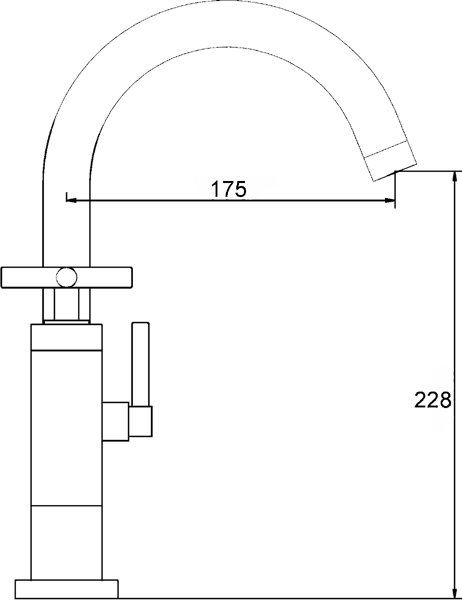 Technical image of Ultra Helix Basin & Bath Shower Mixer Tap Set (Free Shower Kit).