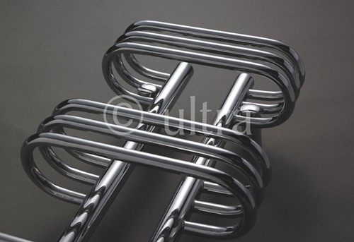 Example image of Ultra Radiators Sway Cloakroom Heated Towel Rail (Chrome). 300x650mm