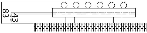 Technical image of Hudson Reed Radiators Strand Radiator (Chrome). 300x1500mm. 1037 BTU.