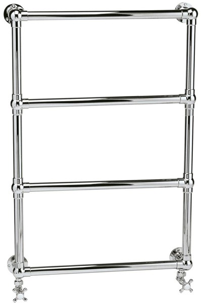 Larger image of HR Traditional Epsom Wall Hung Towel Radiator. 750x500 (Chrome).